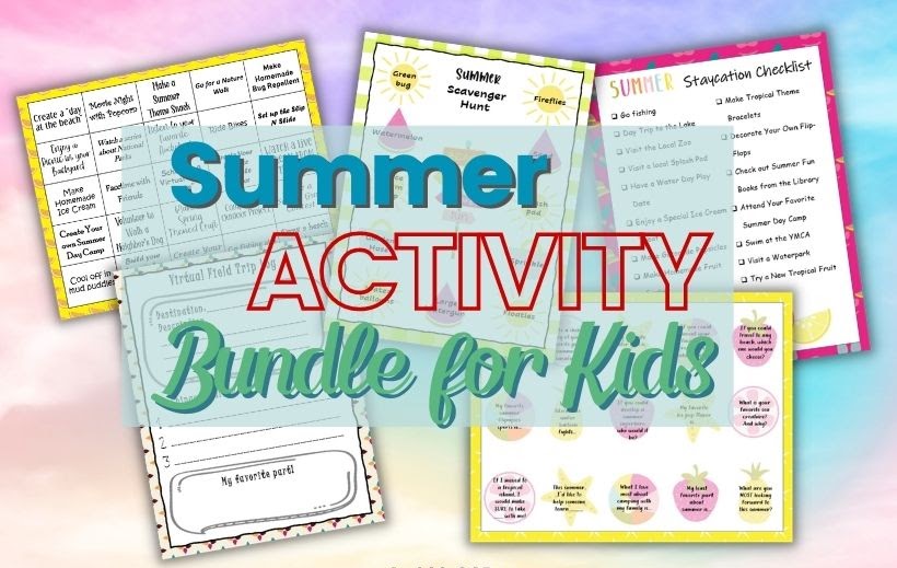 Grab Bundle of 18 Kids Activity Worksheets